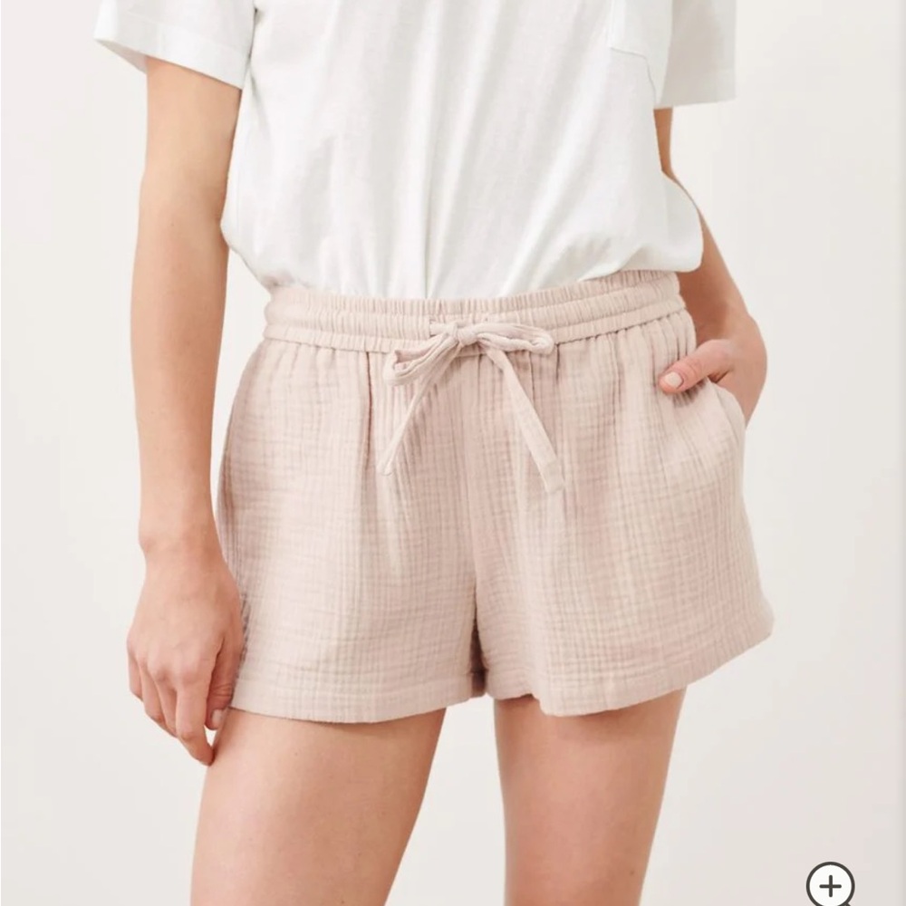 Jenni Kayne Playa Pajama Short in color blush, size medium